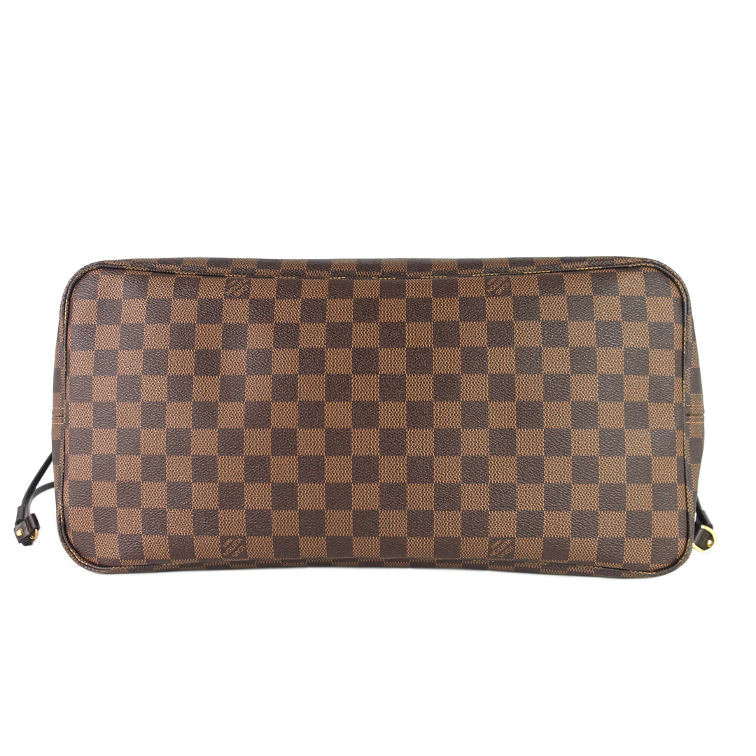 neverfull gm damier ebene canvas tote bag