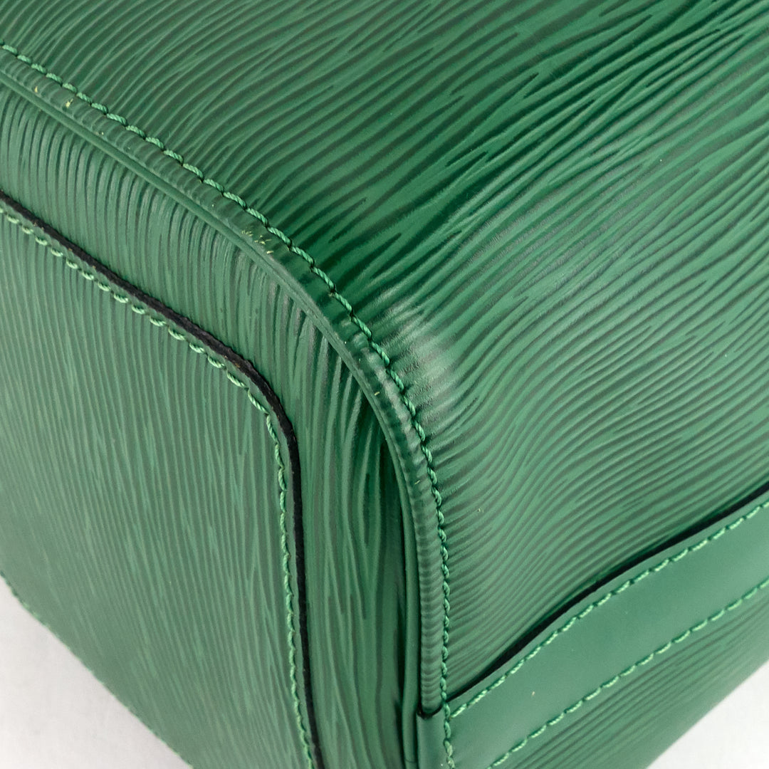 speedy 25 green epi leather bag