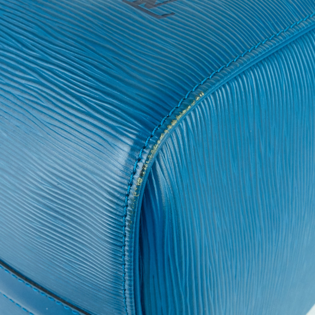 keepall 45 blue epi leather bag