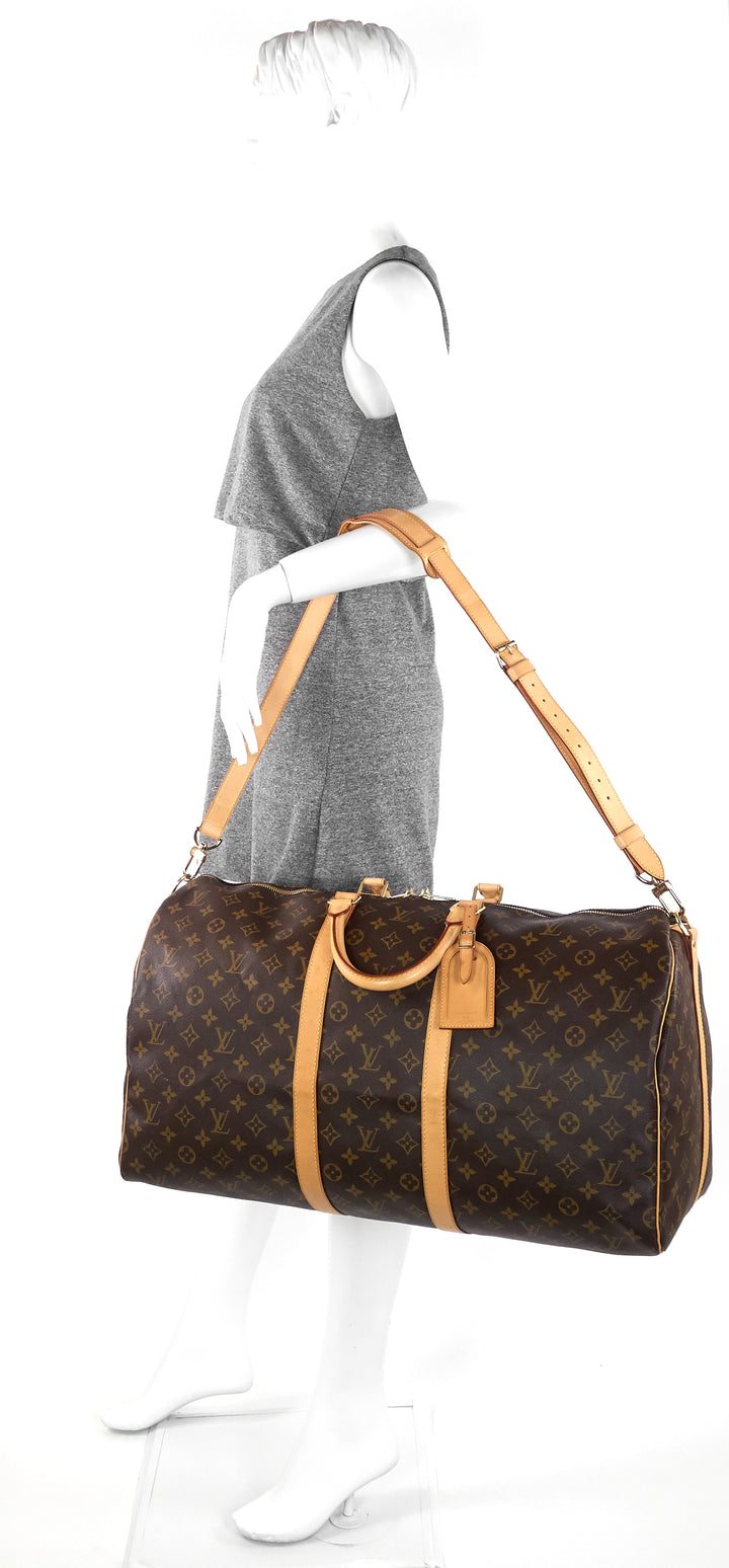 keepall bandouliere 55 monogram canvas bag
