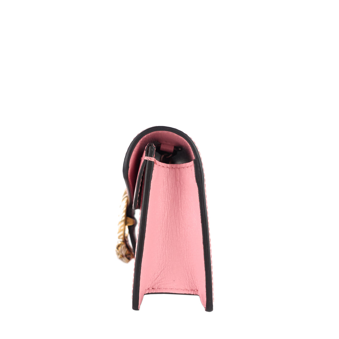 dionysus super mini two-tone leather bag