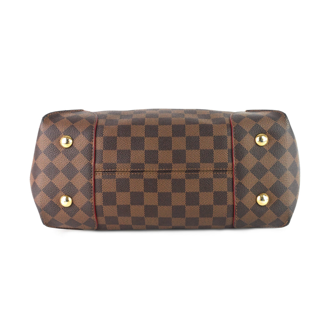 caissa damier ebene canvas tote bag