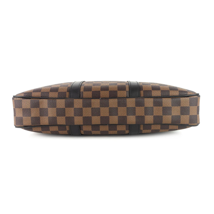 porte-documents voyage pm damier ebene canvas briefcase bag