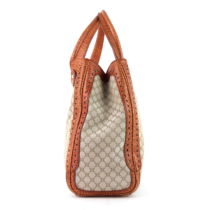 macadam quilted canvas tote bag
