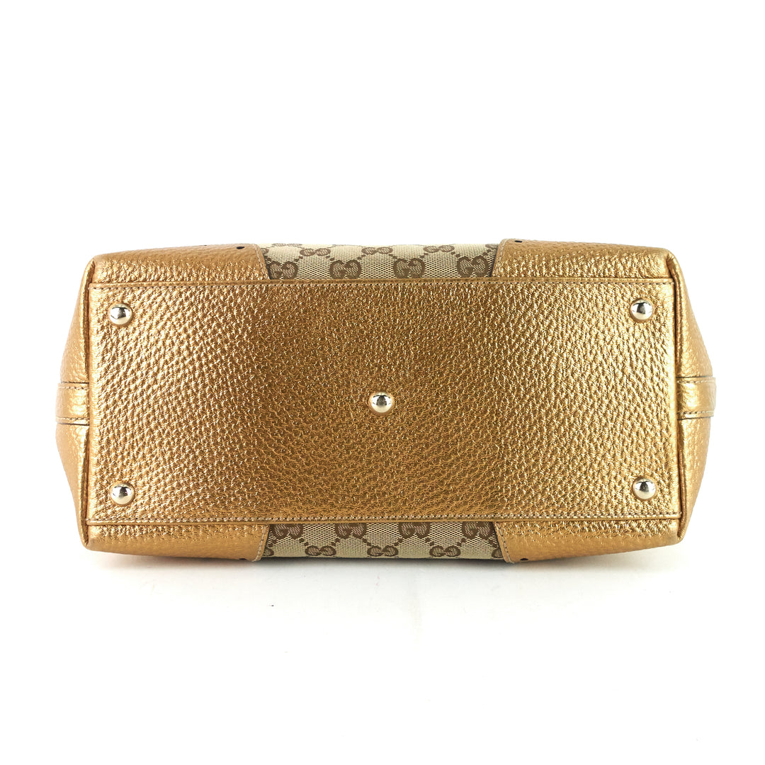 gg canvas punch tote bag