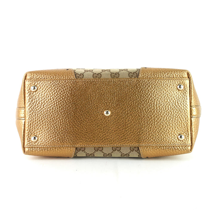 gg canvas punch tote bag