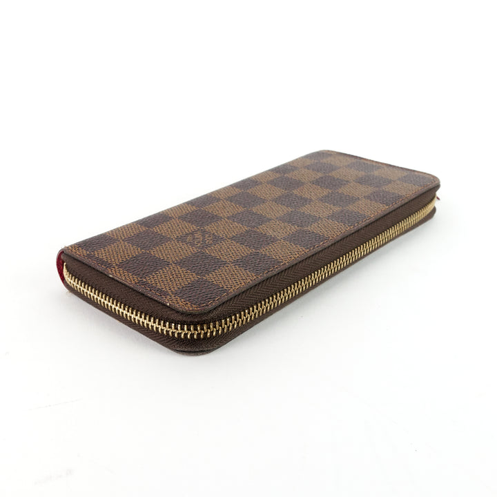 clémence damier ebene canvas wallet