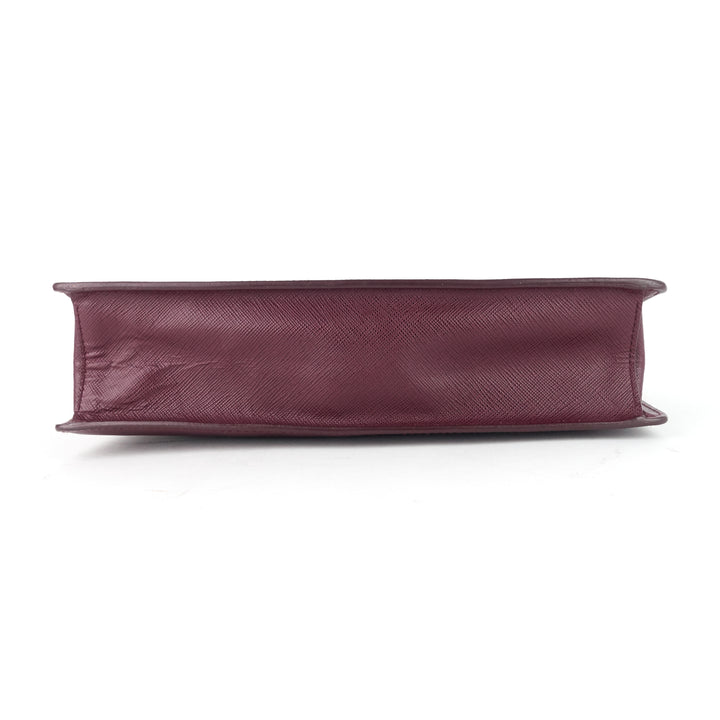 bellhop saffiano leather wristlet bag