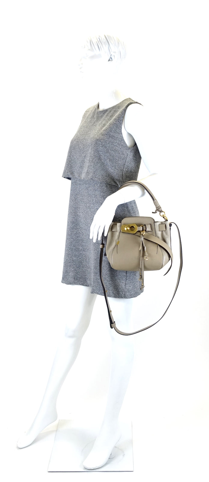 owen small suede and calf leather bag