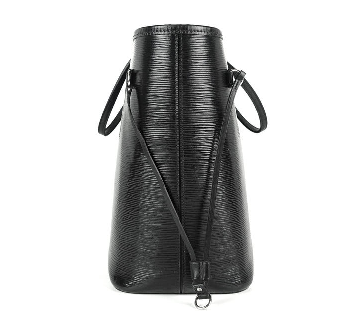neverfull mm black epi leather bag