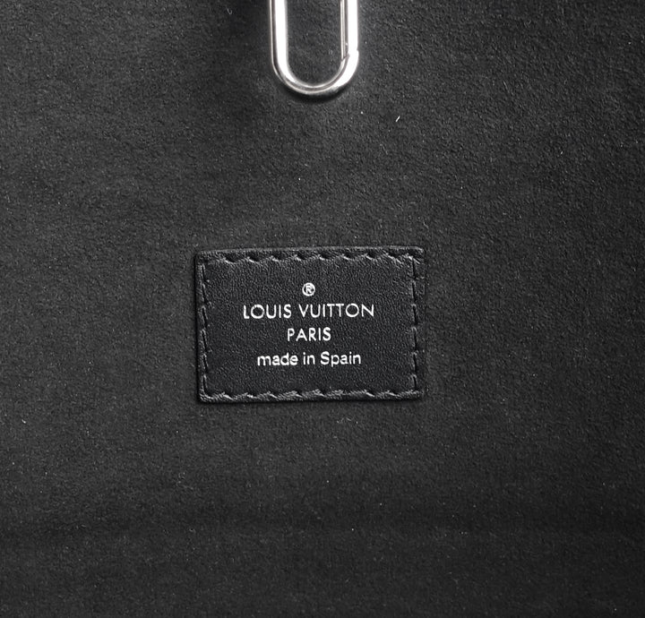 neverfull mm black epi leather bag