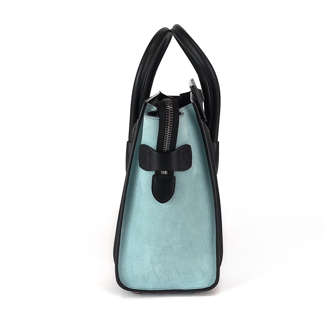 micro luggage calf leather antarctic tricolour bag