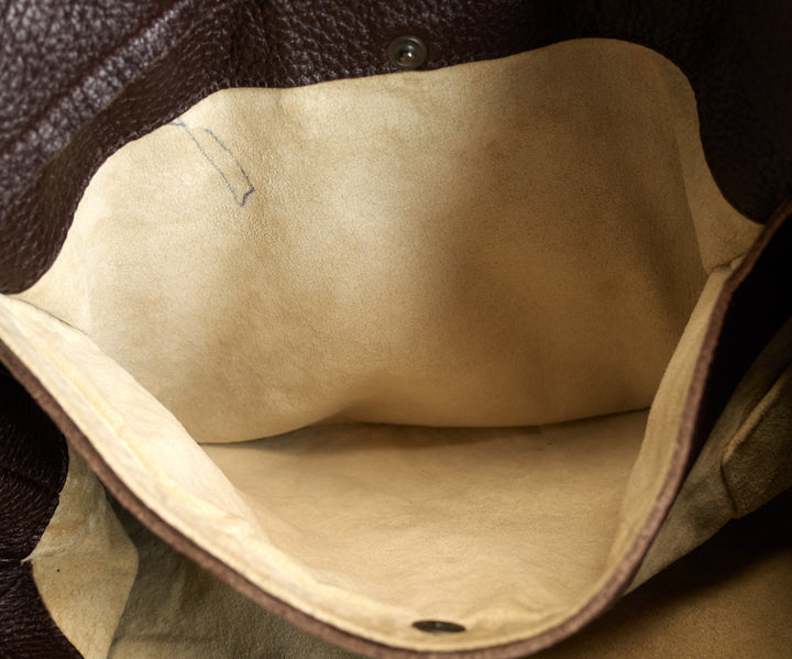 mallow cervo leather hobo bag