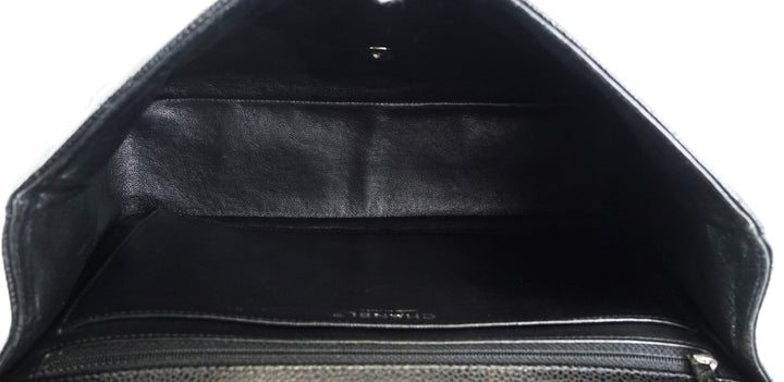 caviar leather jumbo flap bag