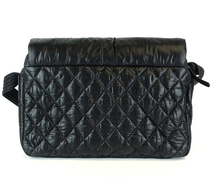 coco cocoon quilted nylon large bag
