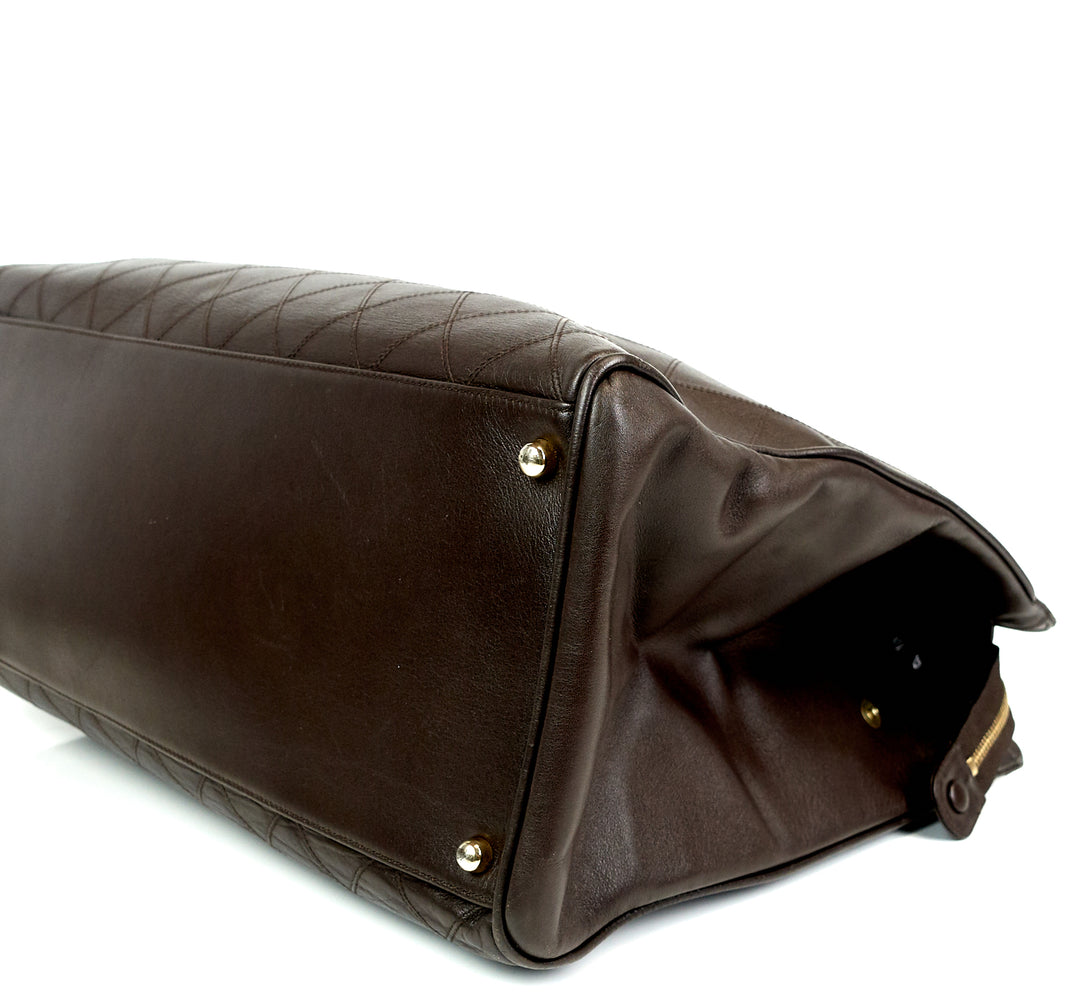 supermodel weekender large leather bag