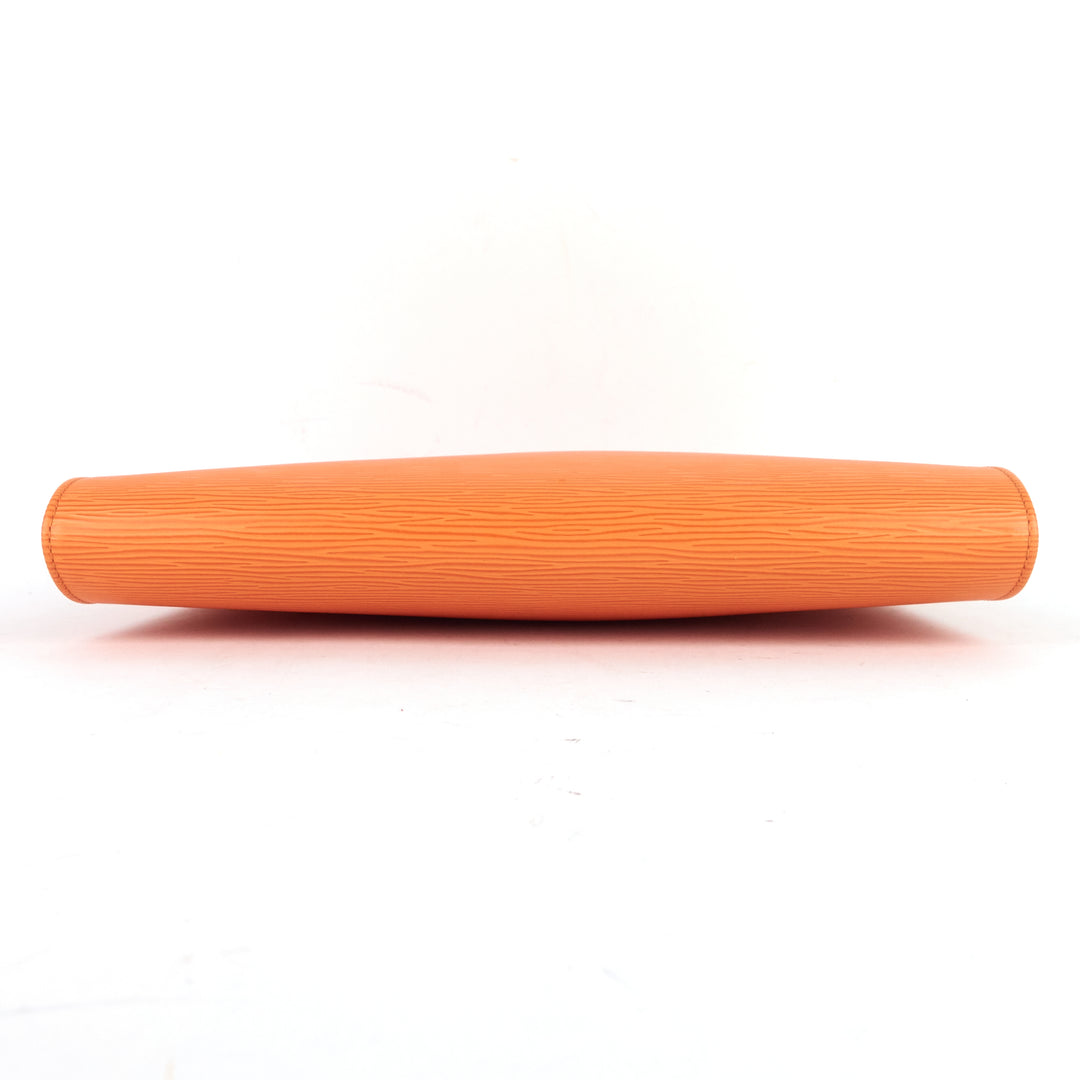 saint tropez orange epi leather bag