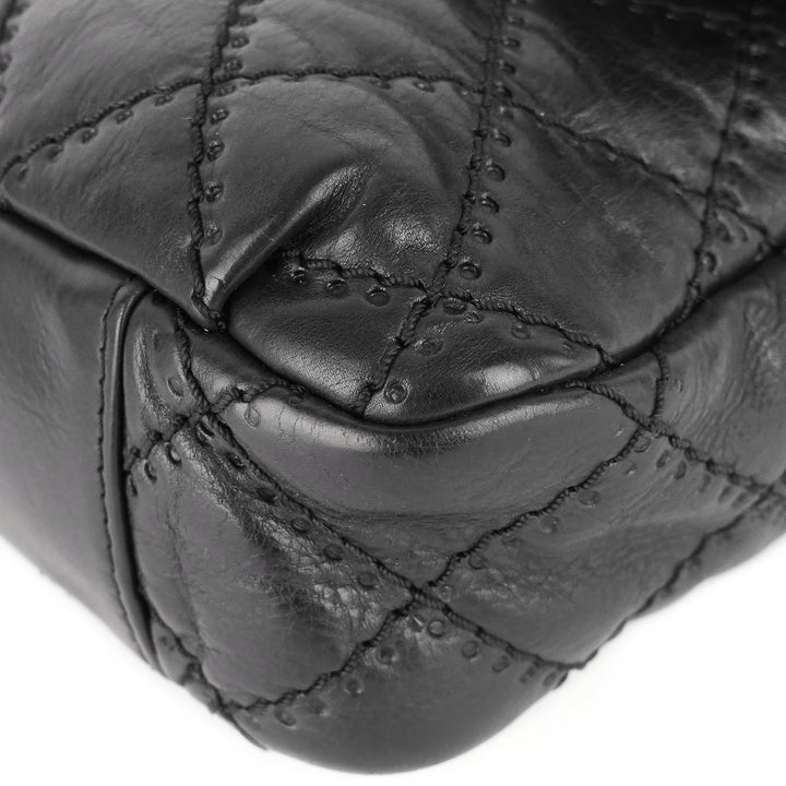retro chain medium calfskin leather flap bag