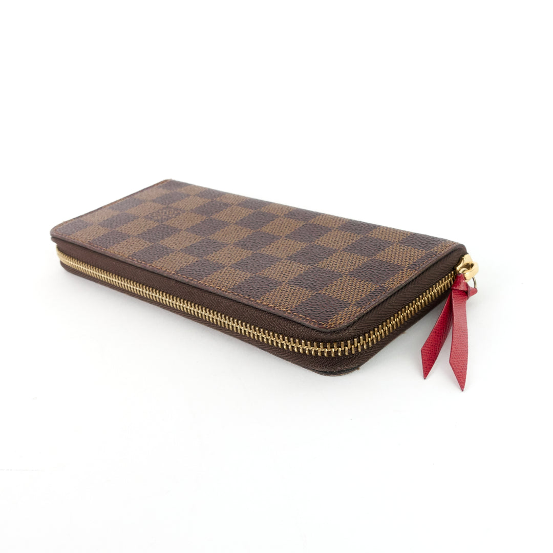 clémence damier ebene canvas wallet