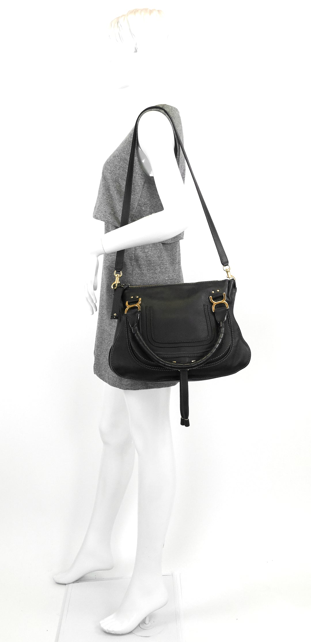marcie calfskin leather handbag