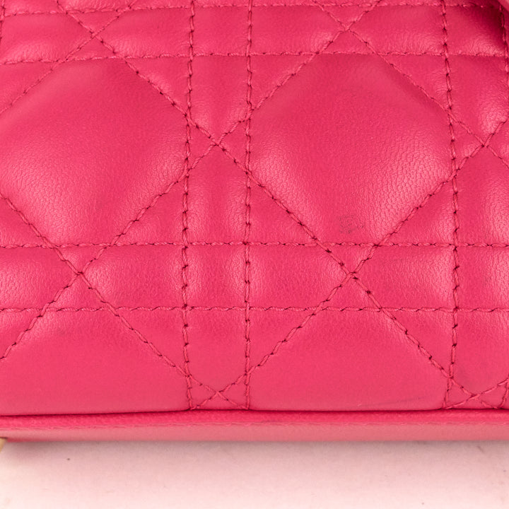 lady dior mini cannage lambskin leather bag