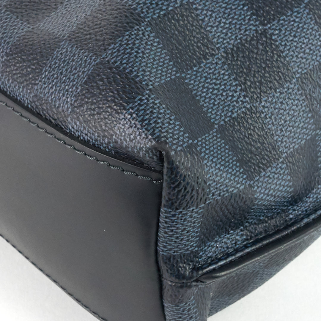 cabas jour damier cobalt canvas bag