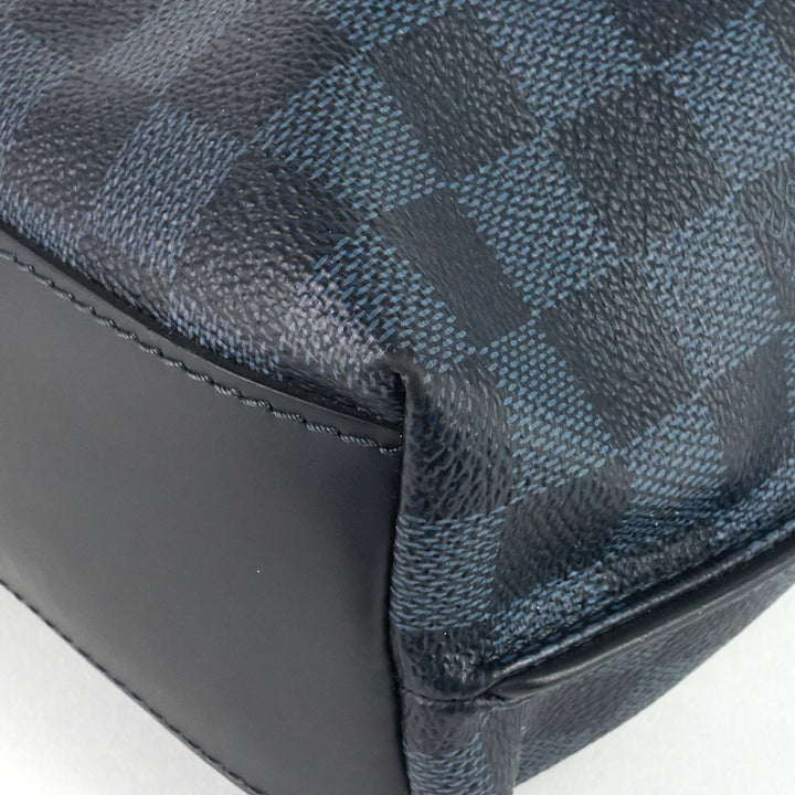 cabas jour damier cobalt canvas bag