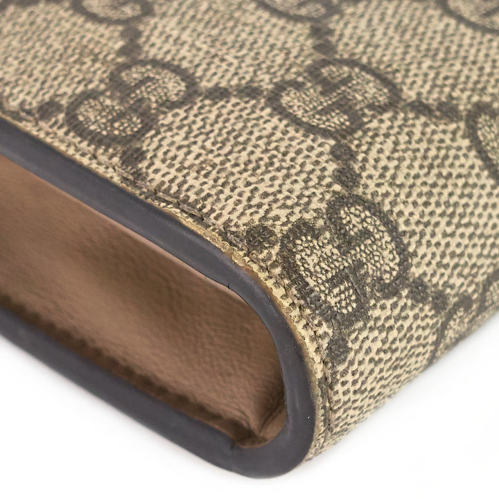 dionysus gg coated canvas chain wallet bag
