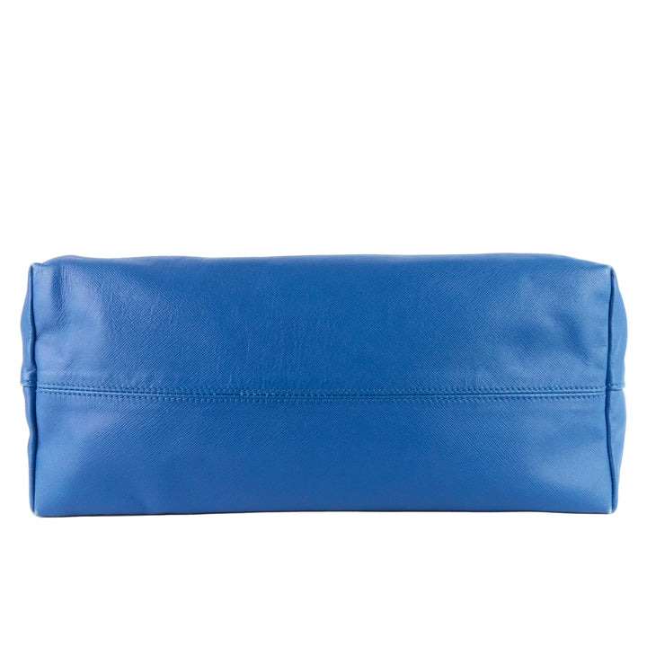 convertible saffiano leather soft shopping bag