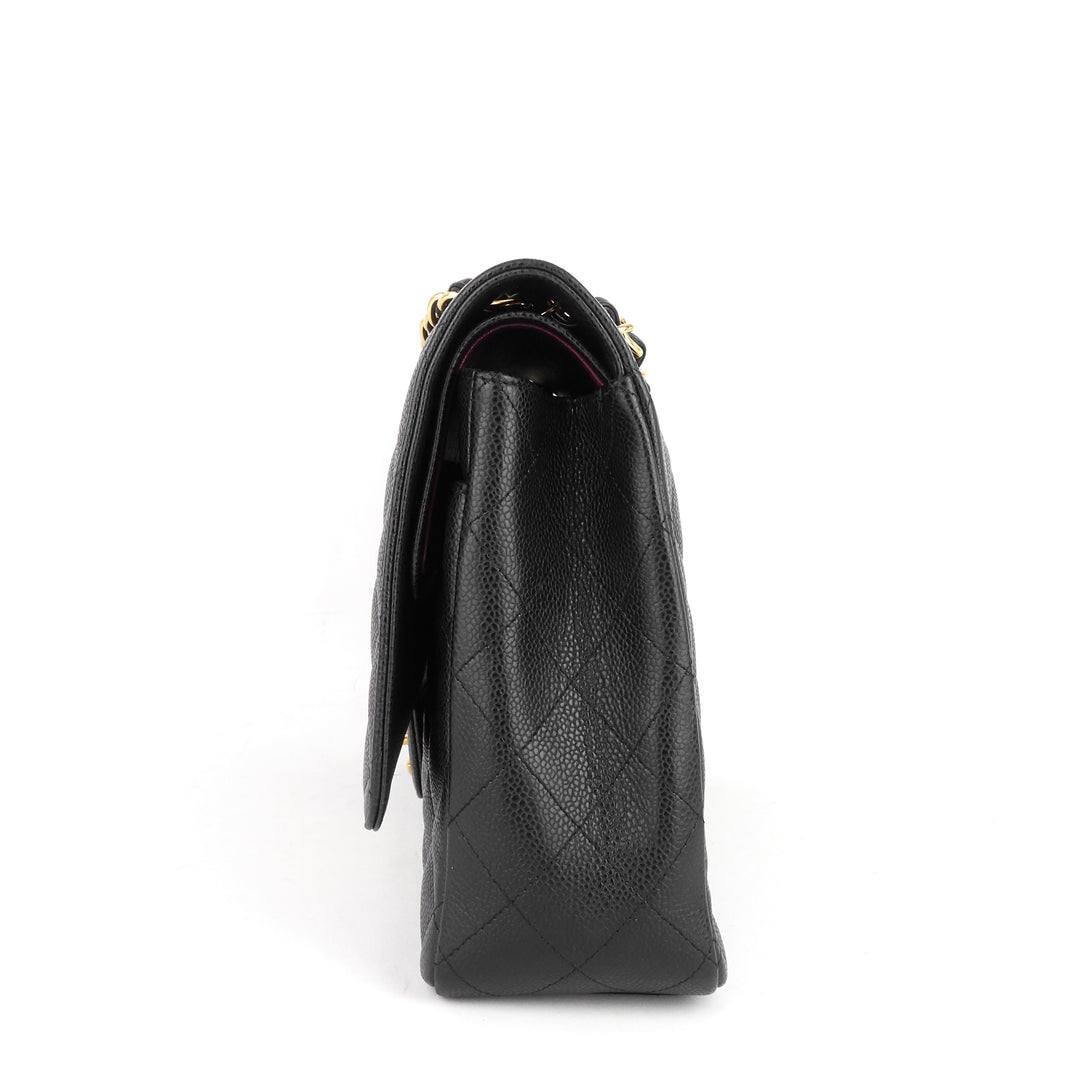 classic maxi double flap caviar shoulder bag