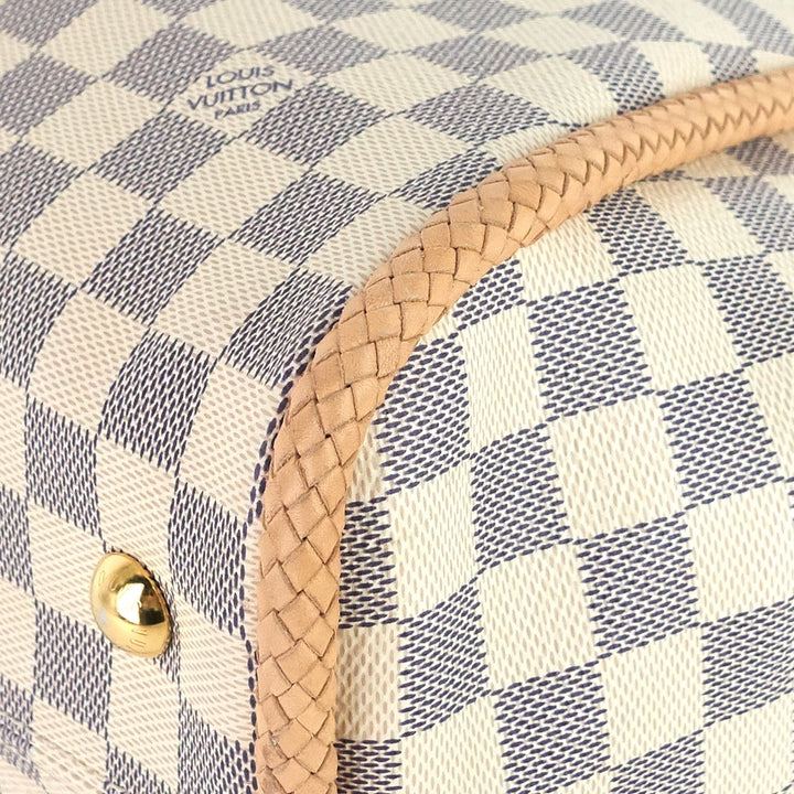 propriano damier azur canvas tote bag