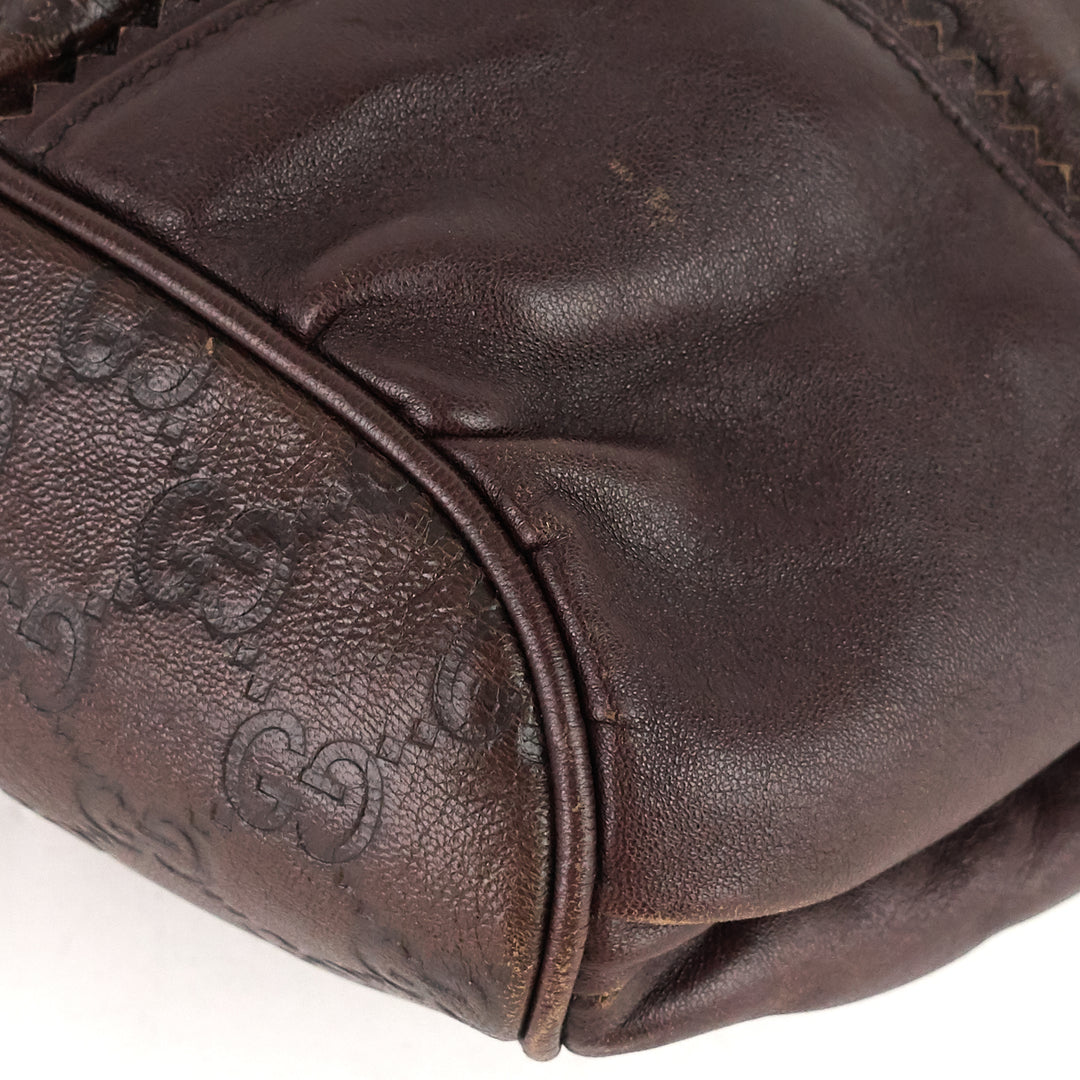 tribeca guccissima leather tote bag