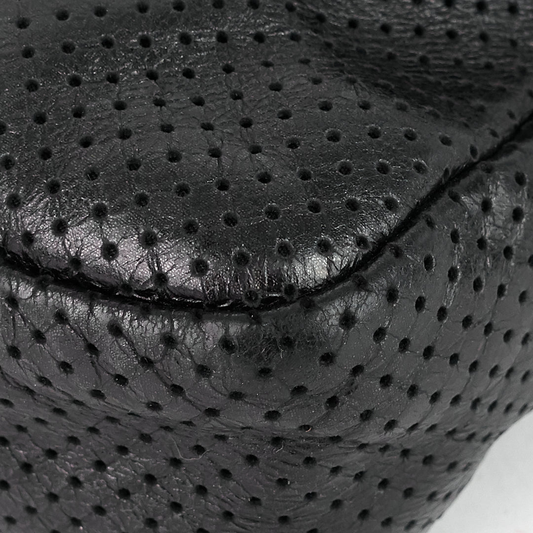 perforated reissue lambskin flap bag
