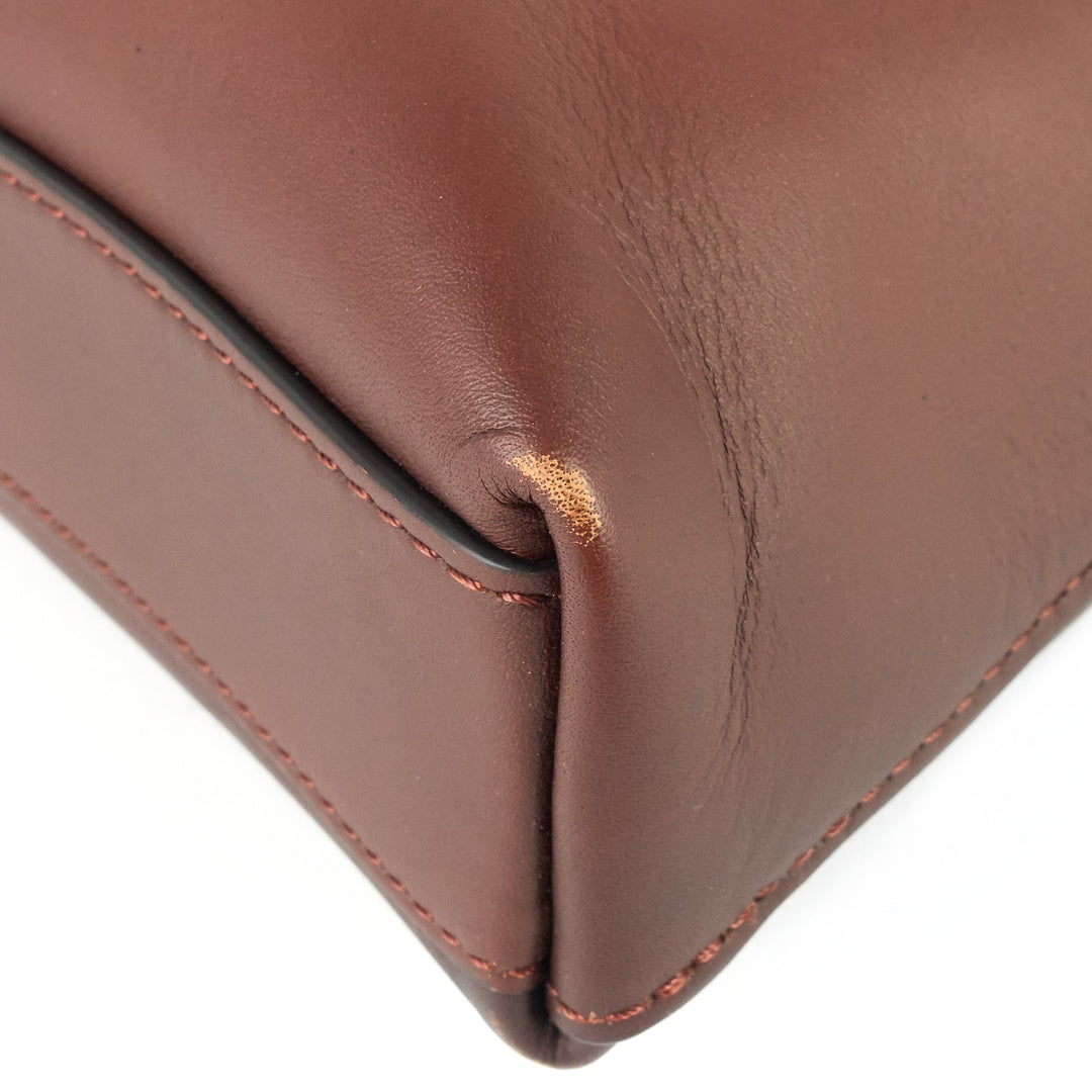 armand ombre calfskin leather briefcase bag