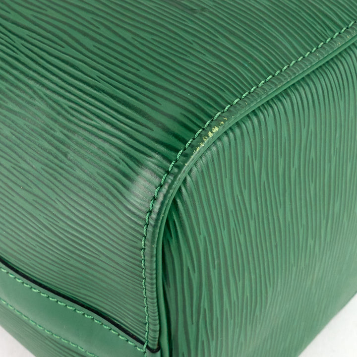 speedy 25 green epi leather bag