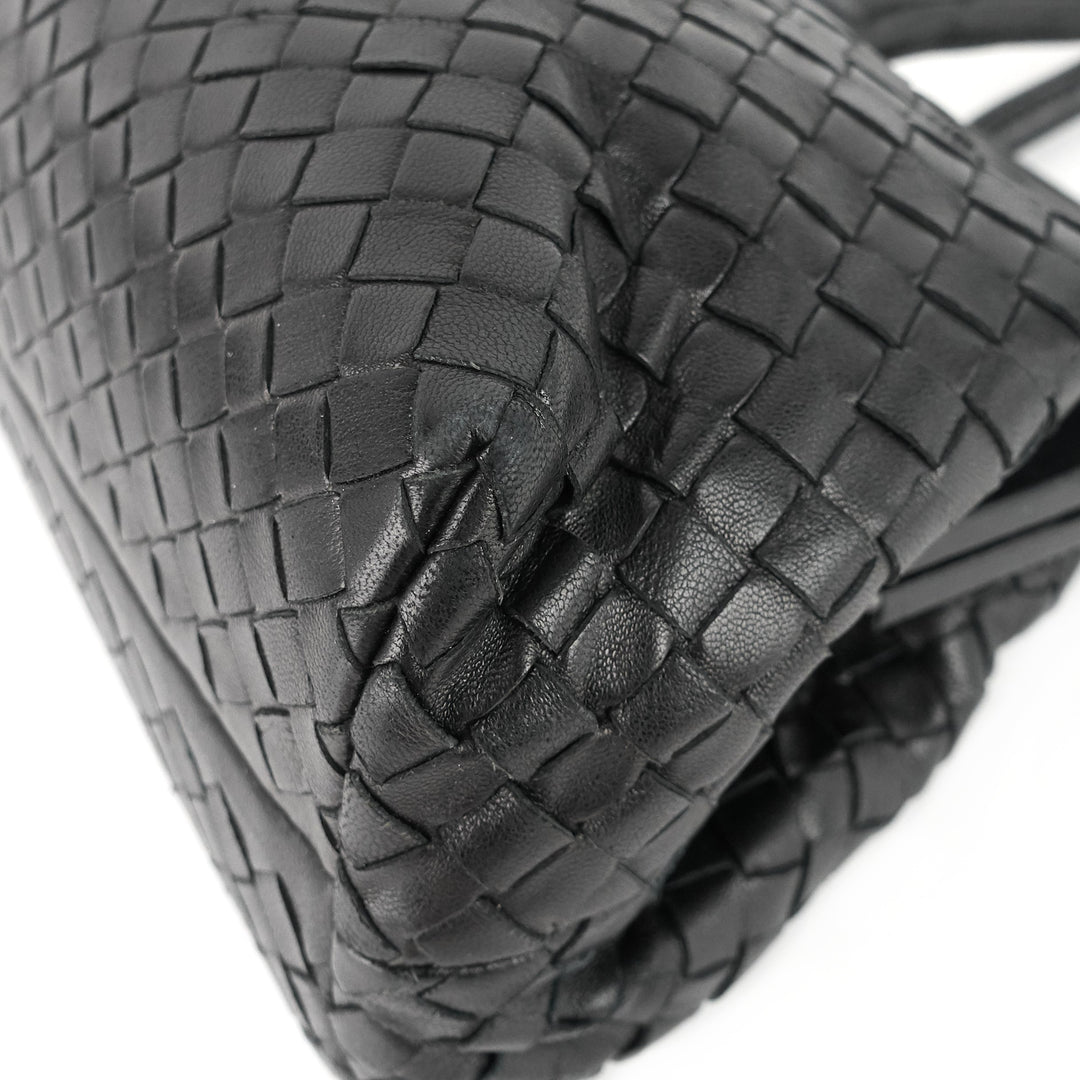 frame intrecciato nappa leather bag