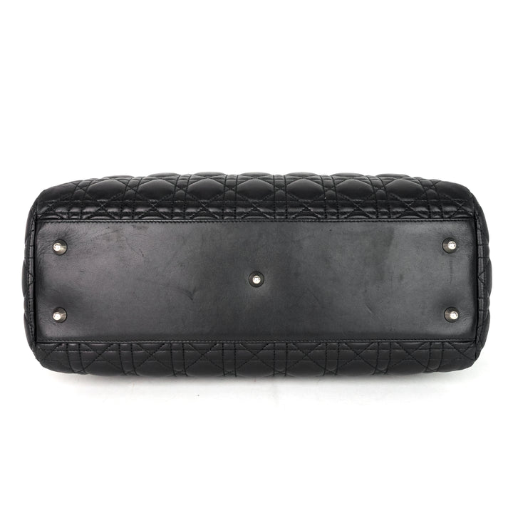 lady dior soft cannage lambskin shopping tote bag