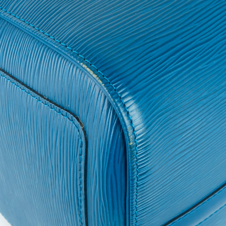 keepall 45 blue epi leather bag