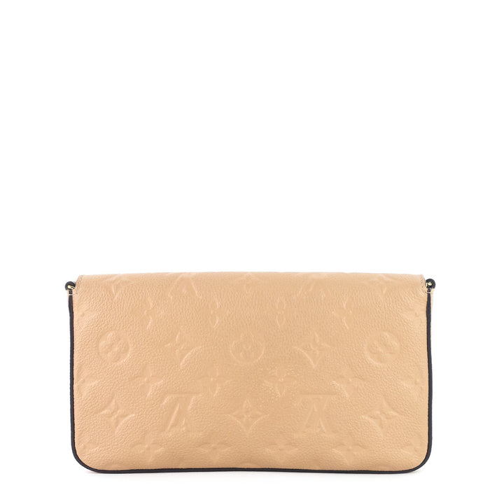 pochette félicie monogram empreinte leather chain wallet bag