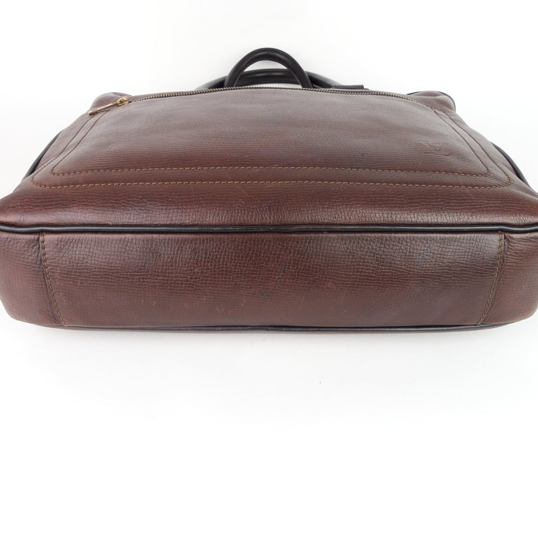 utah huron leather work bag