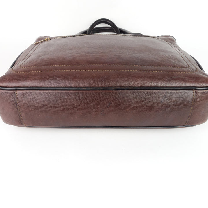 utah huron leather work bag