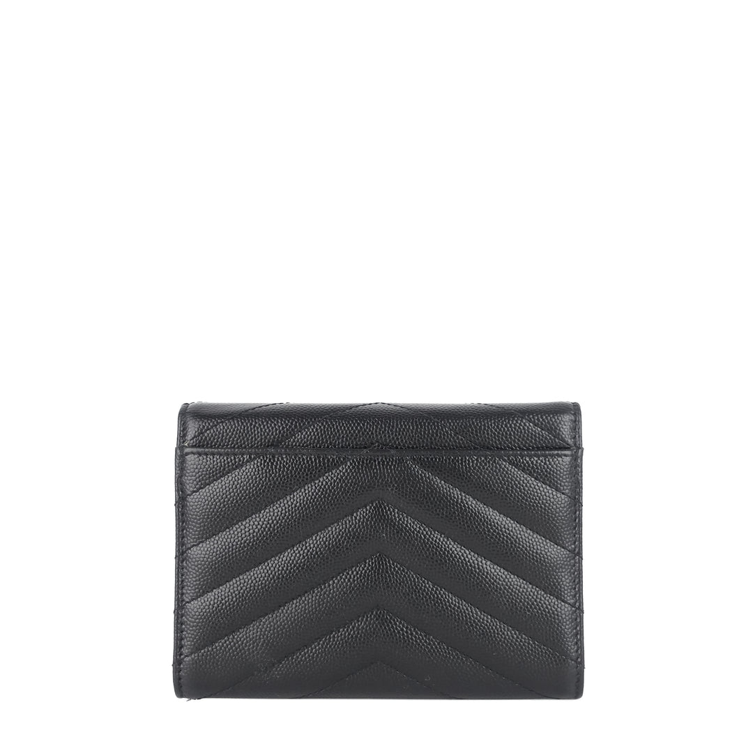 envelope small grain de poudre leather wallet
