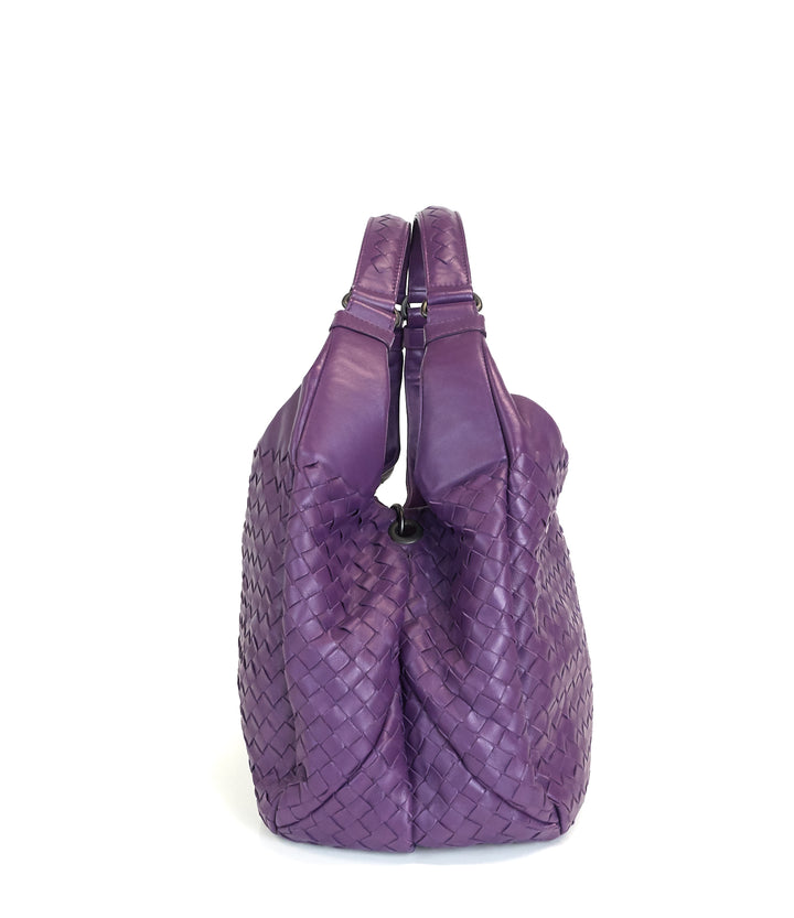 campana intrecciato nappa leather medium hobo bag