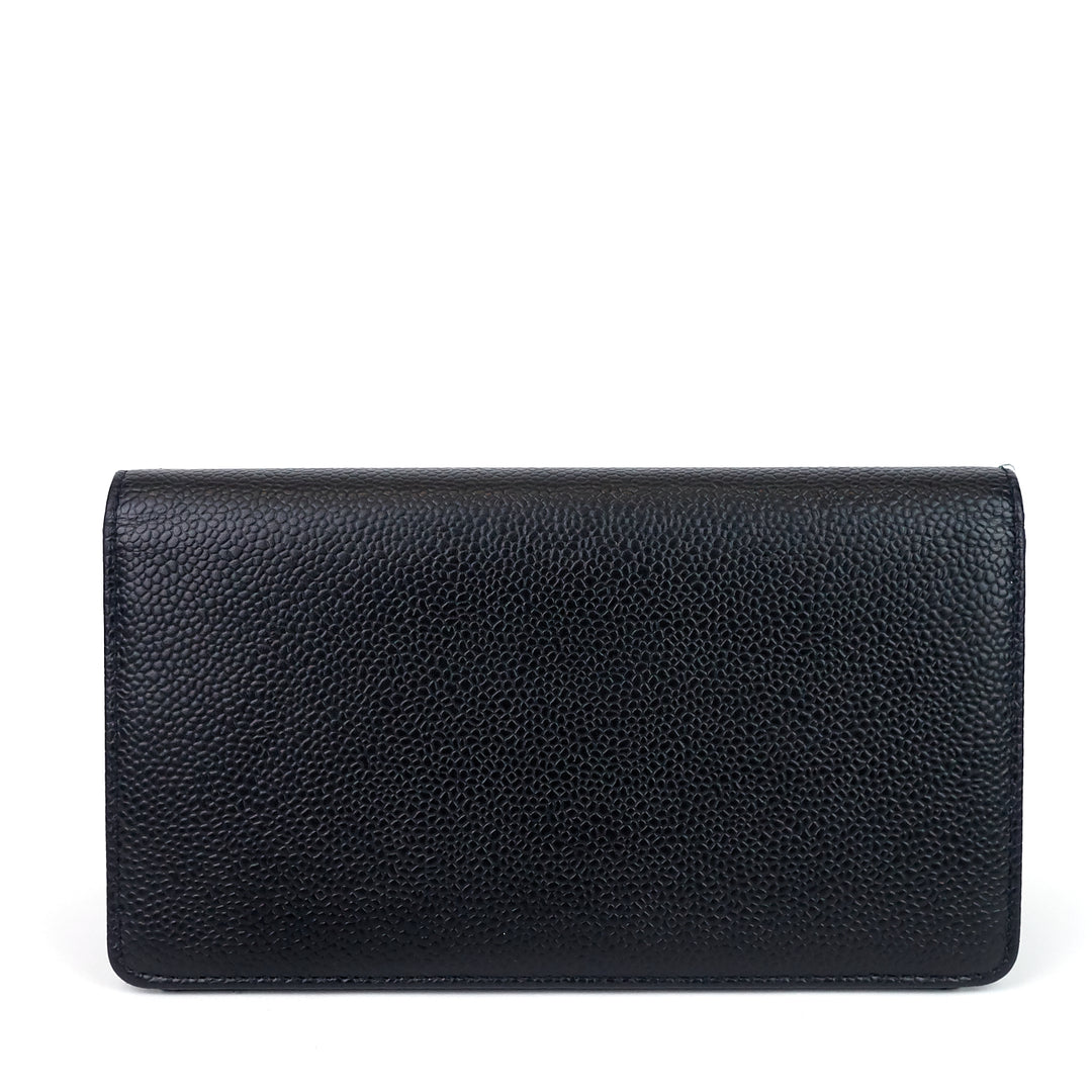 cc bifold caviar leather wallet