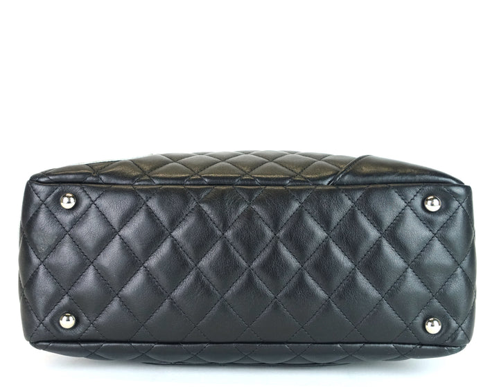 cambon bowler medium quilted lambskin leather bag
