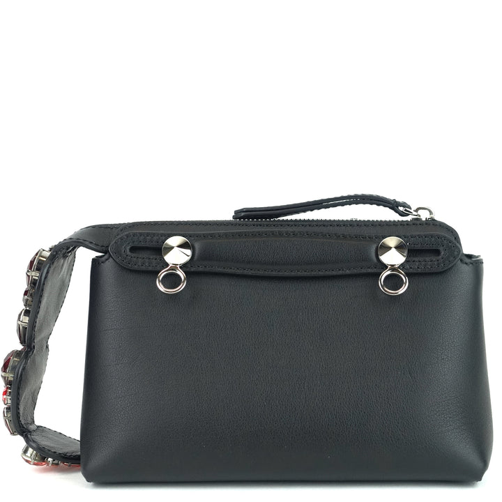 by the way calf leather mini crystal heart bag
