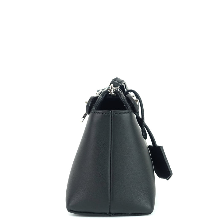 by the way calf leather mini crystal heart bag