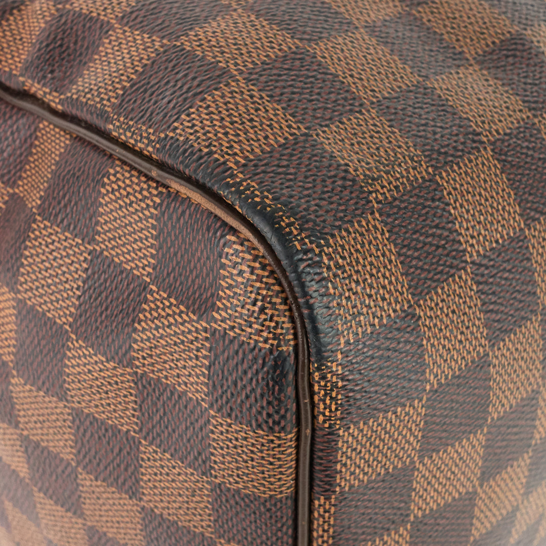 speedy 35 damier ebene canvas bag