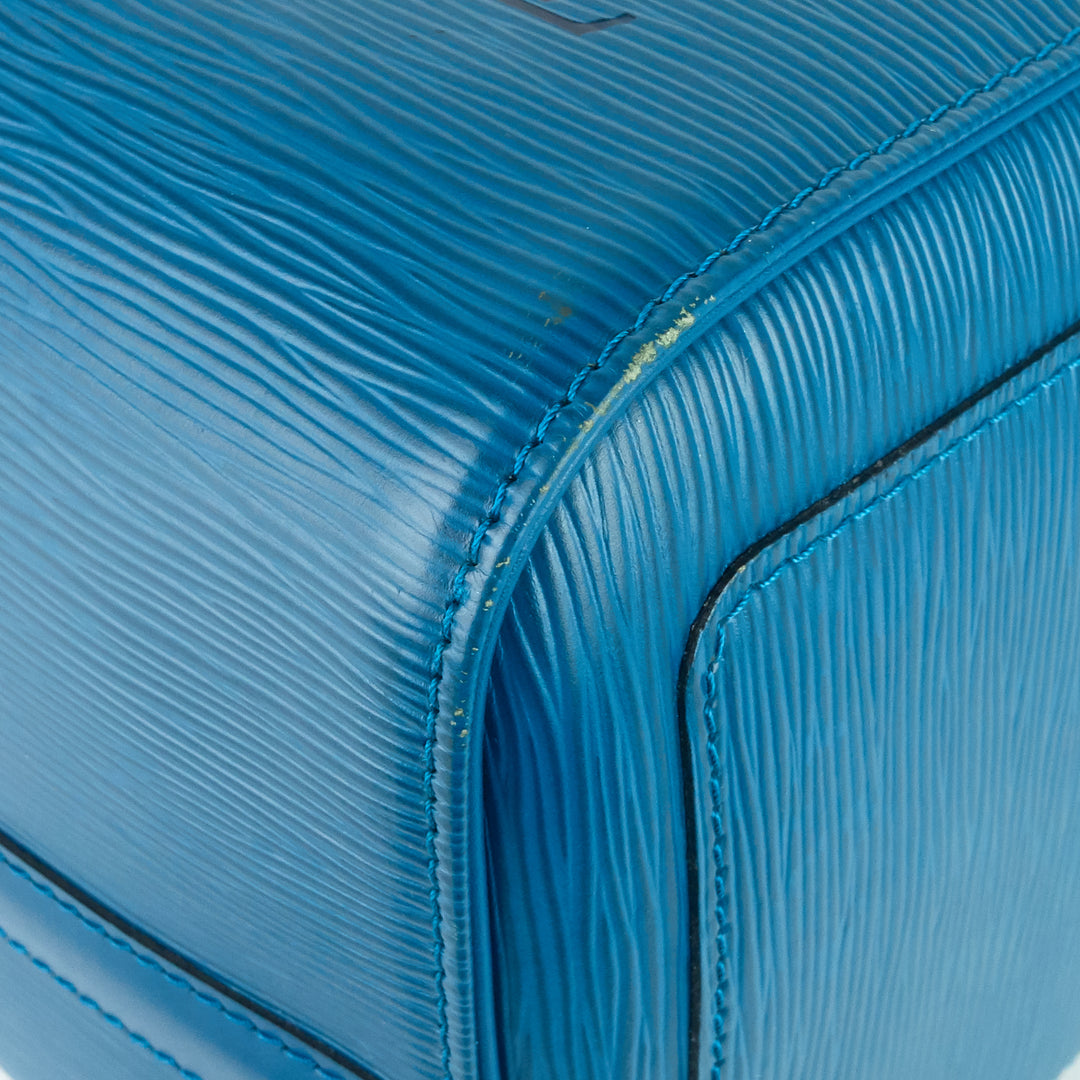 keepall 45 blue epi leather bag