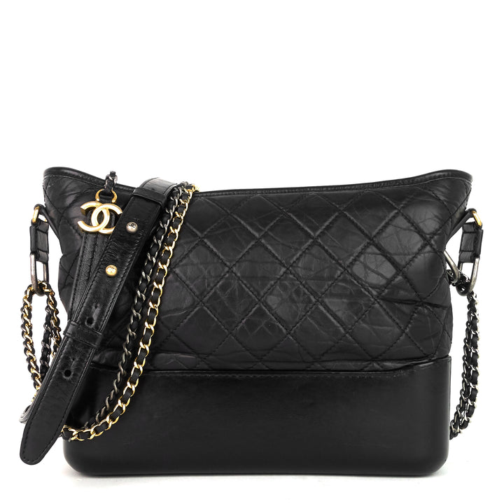 gabrielle calf leather medium hobo bag